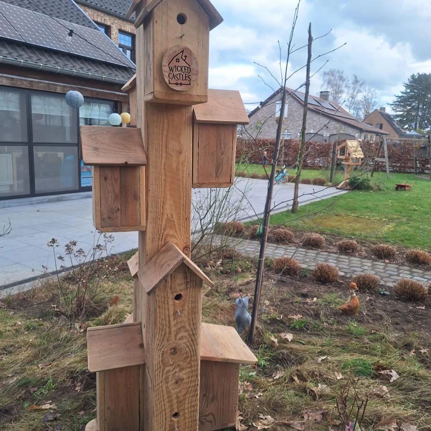 Houten speelhuis