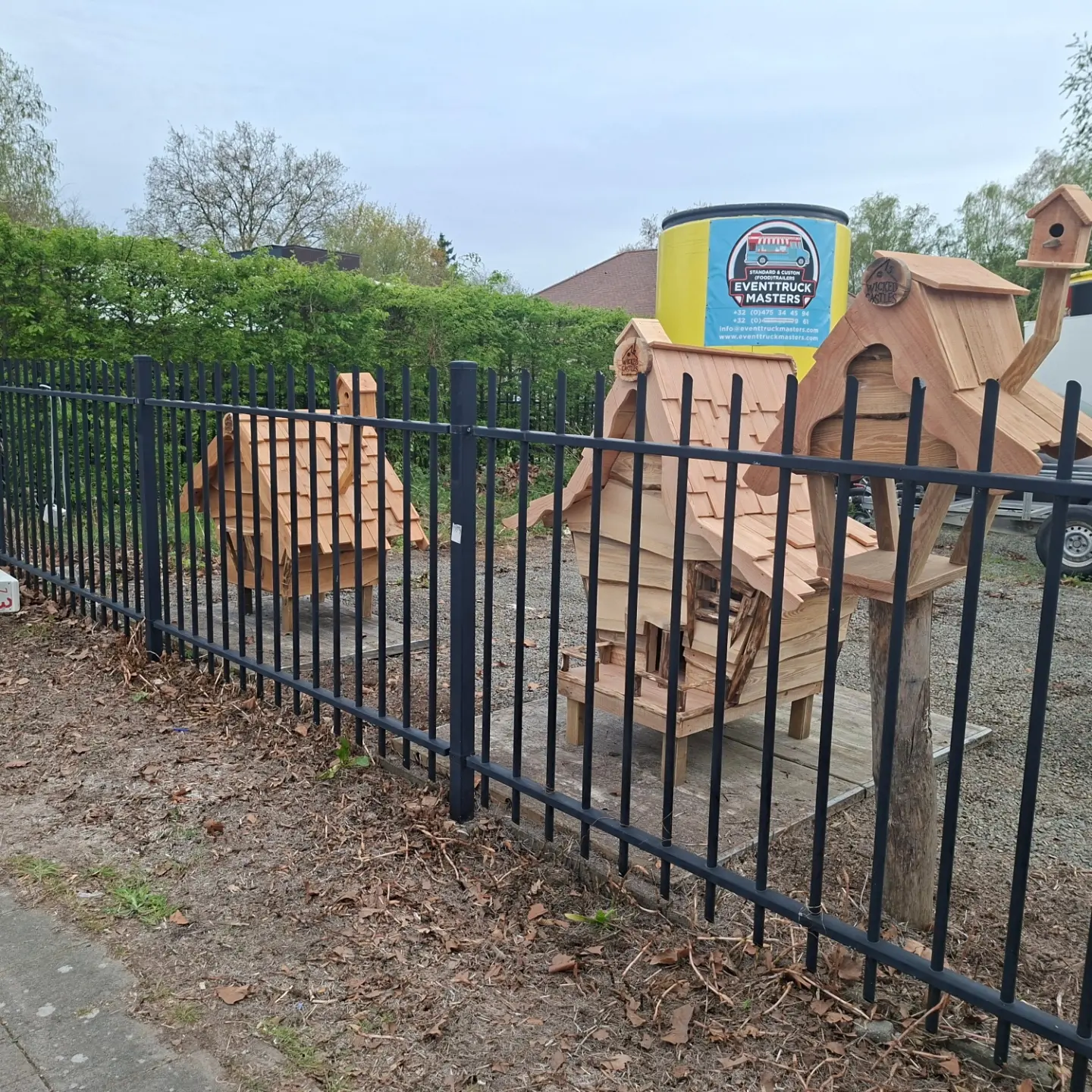 Brievenbus met kastanje afwerking