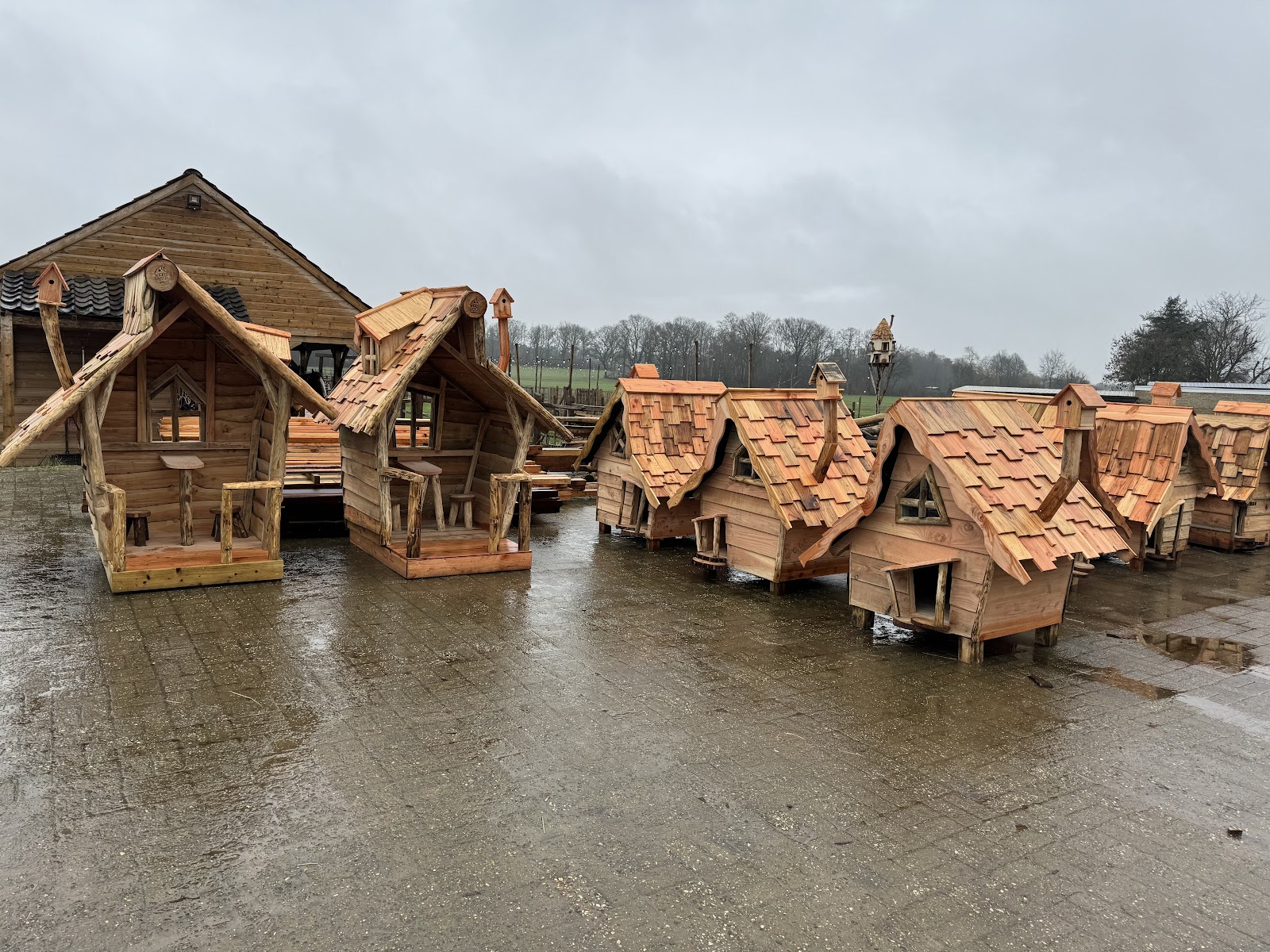 Houten kippenvilla